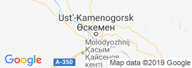 Ust Kamenogorsk map